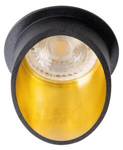 Kanlux SPAG beltéri álmennyezeti kerek lámpa IP20-as védettséggel, fekete/arany színben, Gx5.3 foglalattal (Kanlux 27324)