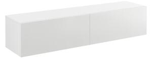Függőszekrény Evaton Falra szerelhető TV-szekrény 140 x 33 x 30 cm forgácslap fehér, magasfényű