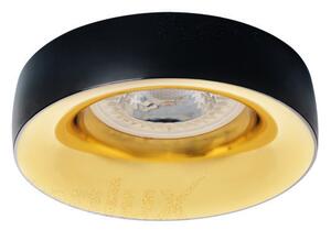 Kanlux ELNIS beltéri álmennyezeti kerek lámpa IP20-as védettséggel, fekete/arany színben, Gx5.3 foglalattal ( Kanlux 27810 )