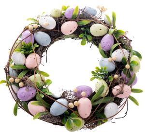 Easter húsvéti koszorú tojásokkal, 29 x 8 cm