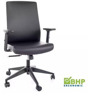 Q-085 ergonomikus forgószék fekete műbőr multiblock mechanizmussal
