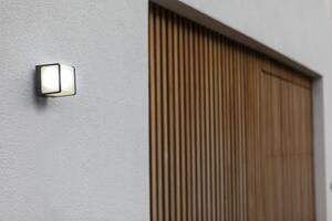 Lutec 5197002125 TELIN, kültéri, fali lámpa, 15W, IP54 védettséggel, melegfehér ( 3000K ), 800 lm, 5 év garanciával, LED panel, szén szürke / opál színben ( LUTEC 5197002125 )