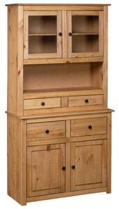 VidaXL Rusztikus Fenyőfa Tálalószekrény - 93x40,5x180 cm