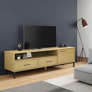 Vidaxl Oslo TV-szekrény - Barna Tömör Fenyőfa - 158cm