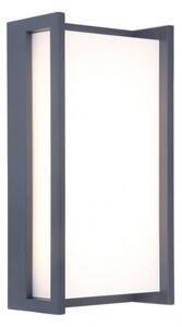 Lutec 5193001118 QUBO, kültéri, fali lámpa, 18W, IP54 védettséggel, melegfehér ( 3000K ), 1100 lm, 5 év garanciával, LED panel, sötétszürke / opál színben ( LUTEC 5193001118 )