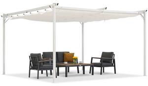 La Palma 4x4m fehér Garden Point terasz pergola 4x4m
