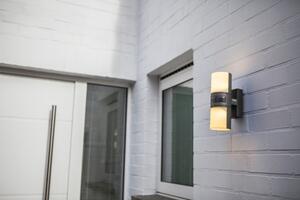 Lutec 5198102118 CYRA, kültéri, mozgásérzékelős fali lámpa, 15W, IP54 védettséggel, melegfehér ( 3000K ), 1000 lm, 5 év garanciával, LED panel, sötétszürke / opál színben ( LUTEC 5198102118 )