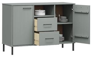 VidaXL OSLO Tálalószekrény - Tömör Fa - 113x40x77 cm