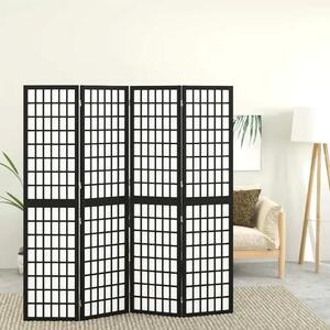 VidaXL Japán Paraván - Fekete - 160x170 cm