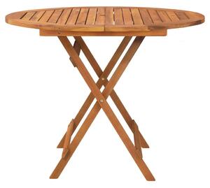 VidaXL Akácfa Kerti Asztal - Összecsukható - Ø90cm
