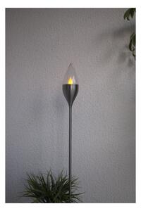 Olympos kültéri napelemes LED lámpa rozsdamentes acélból, magasság 115 cm - Star Trading