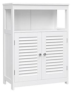 Szabadon álló ajtós szekrény, fehér 60x30x80cm
