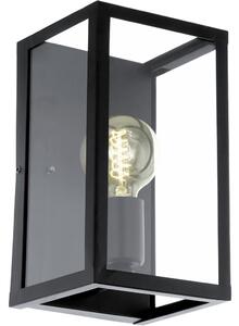 Eglo 49394 Charterhouse fali lámpa, fekete, 1xE27 foglalattal