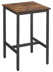 Konyhai bárasztal, rusztikus barna 60x60x90cm