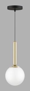 Aranyszínű függőlámpa üveg búrával ø 15 cm One – Squid Lighting