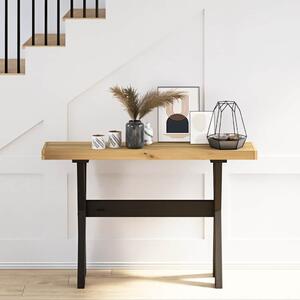 VidaXL konzolasztal NOAIN X alakú lábak 120x30x75 cm tömör fa fenyőfa