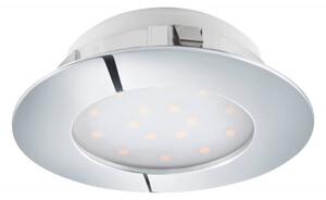 EGLO 95888 PINEDA, beltéri LED-es süllyesztett lámpa, LED foglalattal, MAX 1X12W teljesítménnyel, 1000lm, 3000 K, króm / műanyag lámpatest, IP20/44, cserélhető LED, kapcsoló nélkül