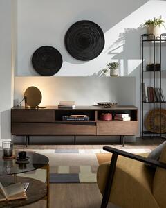 Cutt barna TV-állvány diófa dekorral - Kave Home