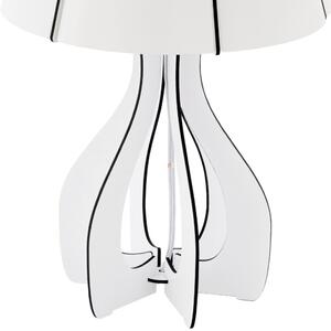 Eglo Cossano asztali lámpa, 25,5x45 cm, fehér-fekete, 1xE27 foglalattal