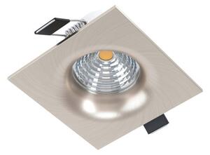 EGLO 98472 SALICETO, beltéri LED-es süllyesztett lámpa, LED foglalattal, MAX 6W teljesítménnyel, 380lm, 3000 K, matt nikkel / alumínium lámpatest, IP20, áttetsző / üveg búrával, LED nem cserélhető, kapcsoló nélkül