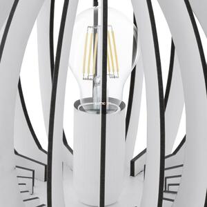 Eglo Cossano asztali lámpa, 26x22 cm, fehér-fekete, 1xE27 foglalattal