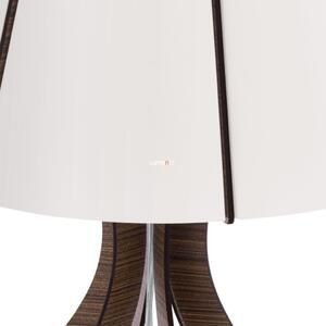 Eglo Cossano asztali lámpa, 25,5x45 cm, fehér-sötét fa, 1xE27 foglalattal