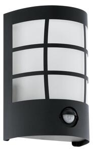 EGLO 75314 CERNO 1 mozgásérzékelős fali lámpa, fekete színben, MAX 1X4W teljesítménnyel, E27-es foglalattal, mozgásérzékelővel, IP44 védettséggel ( EGLO 75314 )