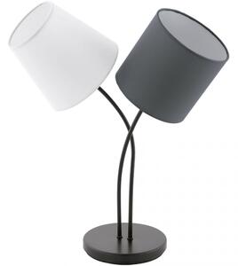 Eglo Almeida asztali lámpa, fehér-szürke, 2xE14 foglalattal