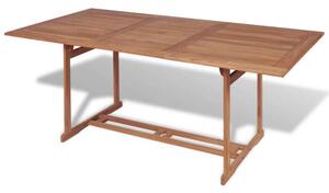 Teakfa Kerti Étkezőasztal - 180x90x75 cm