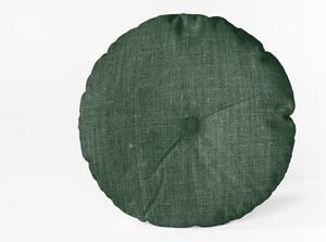 Cojin Redondo Dark Green sötétzöld díszpárna, ⌀ 45 cm - Really Nice Things