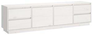 VIDAXL - Fehér Tömör Fenyőfa TV Szekrény - 176x37x47,5 cm