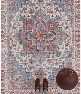 Anthea piros-kék szőnyeg, 80 x 150 cm - Nouristan