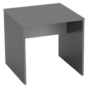 KONDELA Íróasztal, grafit/féher, RIOMA NEW TYP 17
