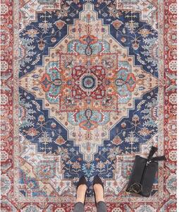 Sylla sötétkék-piros szőnyeg, 80 x 150 cm - Nouristan