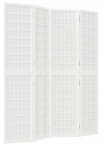 VidaXL Japán Paraván - 4 Panel - Fehér - 160x170 cm