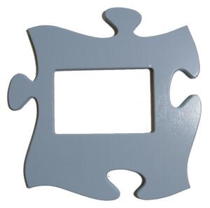 Puzzle képkeret (pasztell kék)