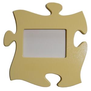 Puzzle képkeret (pasztell sárga)