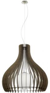 Eglo 96219 Tindori függesztett lámpa 80 cm, fa-barna, 1xE27 foglalattal