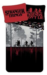 Egyszemélyes pamut gyerek ágyneműhuzat 140x200 cm Stranger Things "Upside Down" – Jerry Fabrics