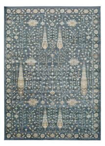 Vintage Flowers kék viszkóz szőnyeg, 140 x 200 cm - Universal