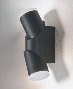 LEDVANCE ENDURA STYLE UPDOWN FLEX 13W DG, kültéri, sötétszürke dekoratív fali lámpa, 12.5 W, foglalat: LED modul, IP44 védelem, 3000 K színhőmérséklet, 700 lm fényerő, 10 év garancia 4058075205437
