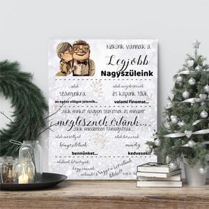 INSPIO - ajándékok, dekorációk gyártása - Ajándék nagyszülőknek - Szeretetnyilvánító tábla nagymamának és nagypapának karácsonyra