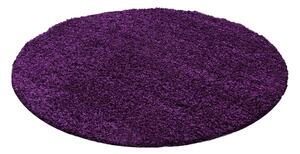 Sötétlila kerek szőnyeg ø 200 cm Life – Ayyildiz Carpets