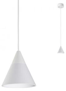 EIKO - LED függeszték lámpa, matt fehér aluminíum szerkezet és búra; 720lm; átm:7,2cm - Redo-01-1750 akció
