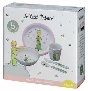 5 részes étkezési szett - Le Petit Prince pink