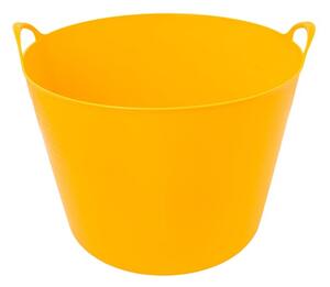 Flexibilis kosár 42 literes műanyag sárga