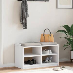 VidaXL SANDNES fehér tömör fenyőfa előszobapad 87x40x50 cm