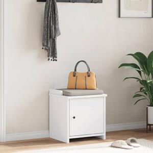 VidaXL SANDNES fehér tömör fenyőfa előszobapad 45x40x50 cm