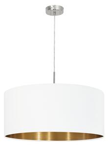 Pasteri - 1 izzós textil ernyős függeszték lámpa, E27 1x60W, átm:53cm - EGLO-95045