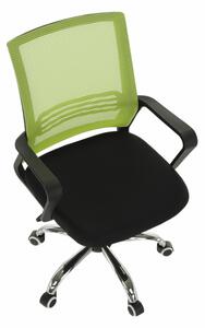 KONDELA Irodai szék, háló zöld/fekete anyag, APOLO